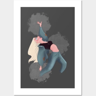 Girl dancing Posters and Art